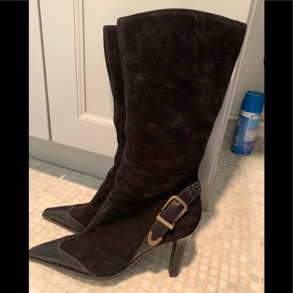 Sergio Rossi Suede Boots - Picture 1 of 7